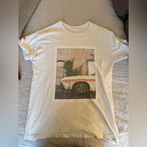 Aritzia Tee with Vintage Car Print